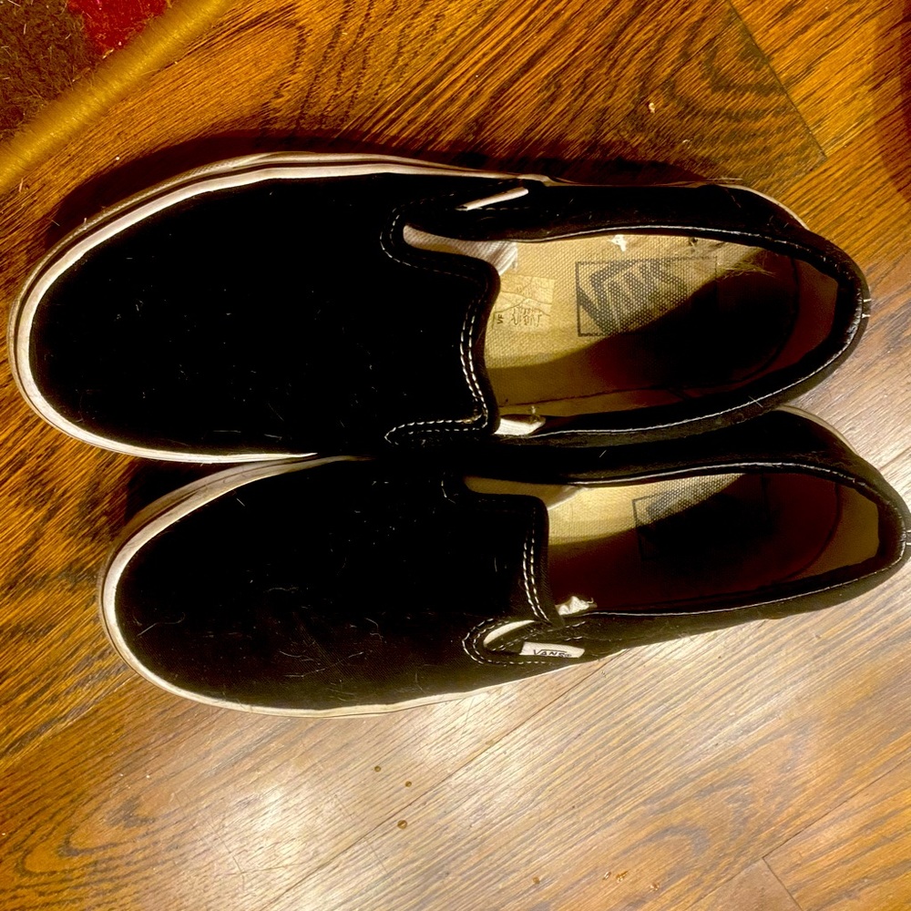 black slip on vans